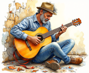 Man playing guitar