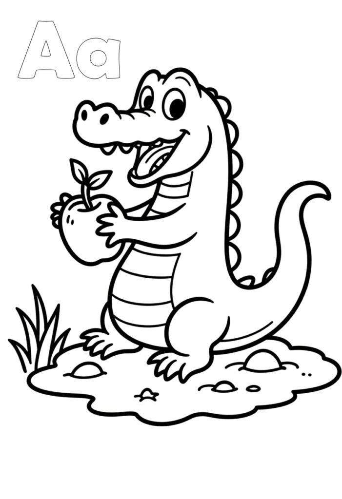 Aa Coloring Page