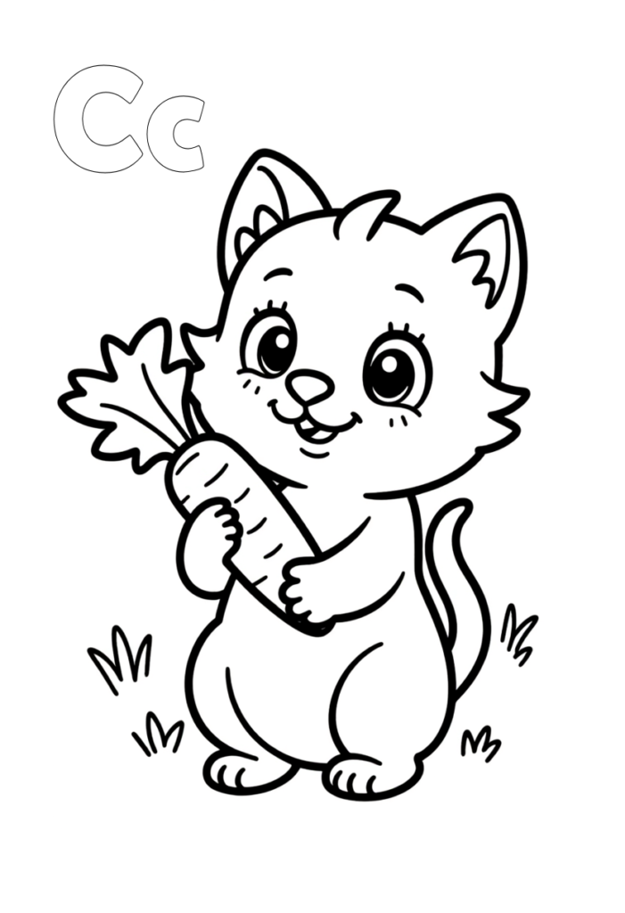"Cc" Coloring Page