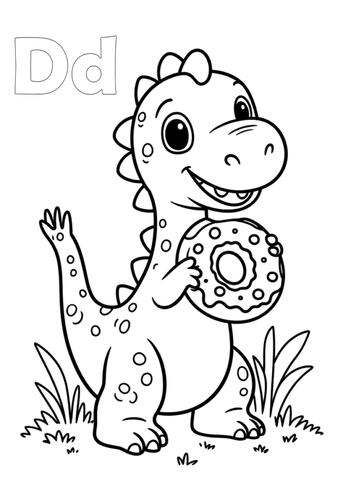 "Dd" Coloring Page