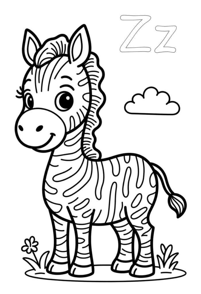Zz Coloring Page