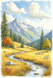 Digital Watercolor Stream