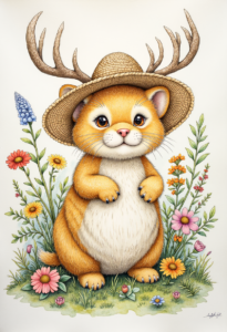 Digital Watercolor critter