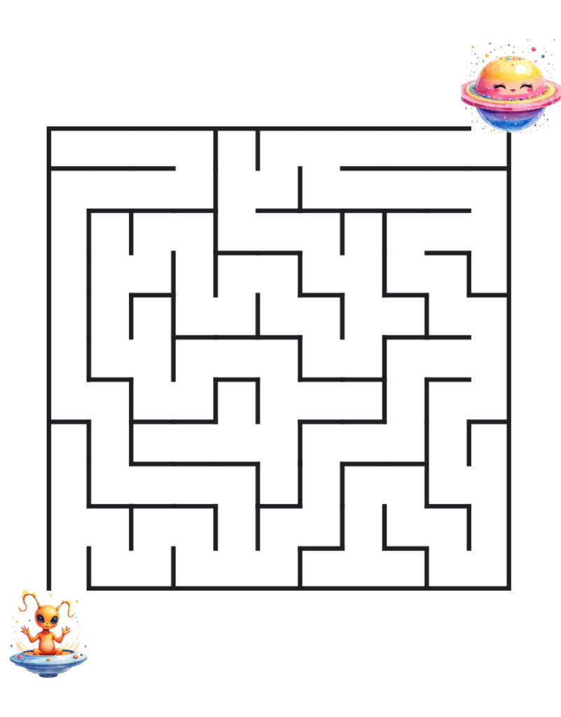 Cute Character Maze 4