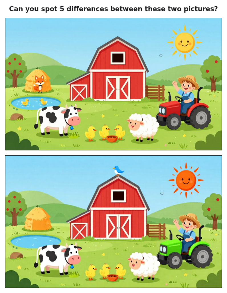 Spot the difference 1