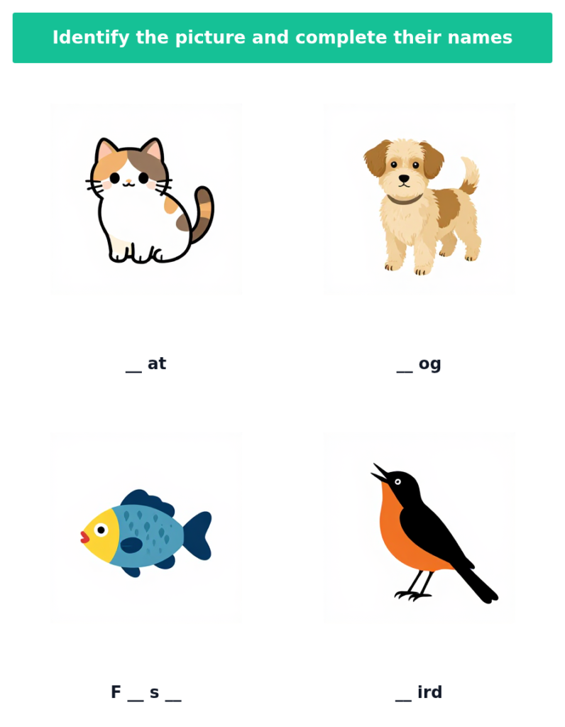 Complete the words 4